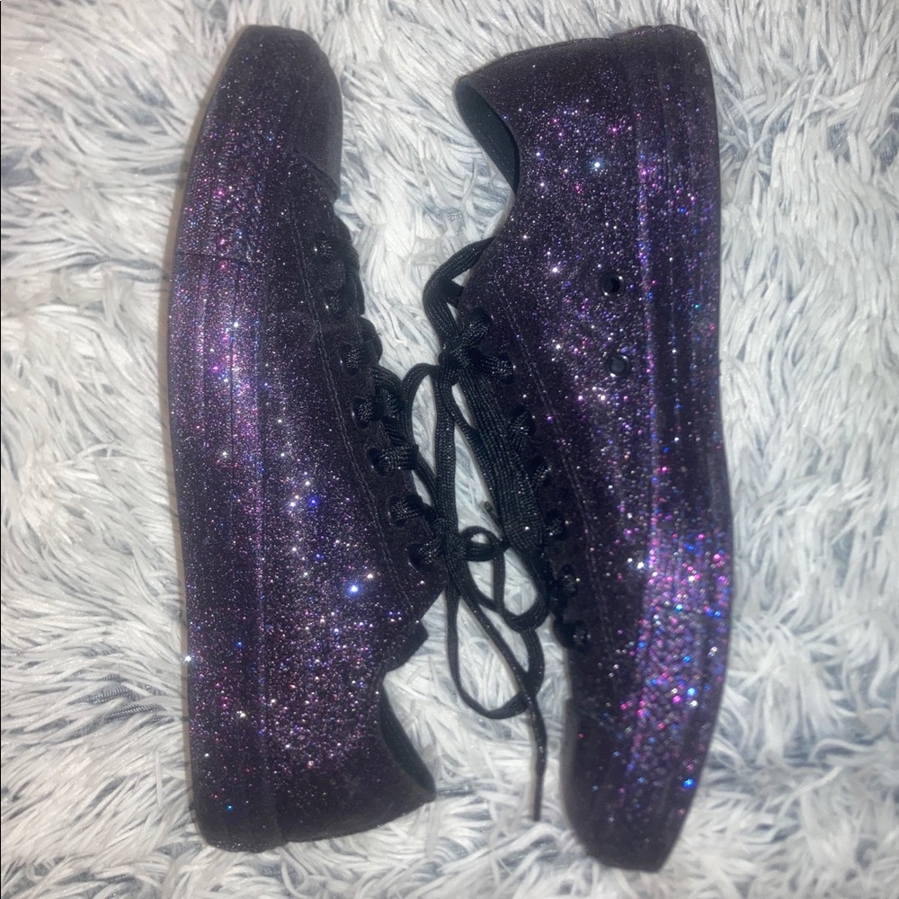 Converse 11 CTAS Low Purple Sparkle Shoes